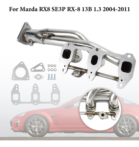 Cabezal De Escape Para Mazda Rx8 Rx-8 R3 Gt Grand 04-11 Foto 4