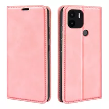 Funda Para Xiaomi Redmi A1 Plus Flip Cover Rosa Antishock