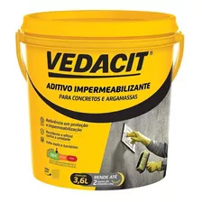 Vedacit 3,6l Aditivo Impermeabilizante Para Argamassas