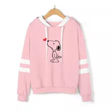 Casaco De Frio Infantil De Listras Nos Braços Snoopy F-07