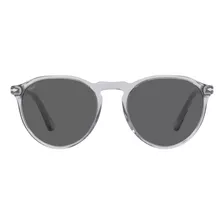 Persol Po3286s Gafas De Sol Redondas, Gris Transparente, 53 