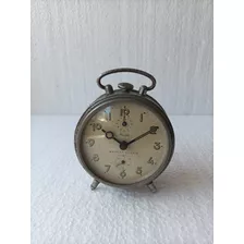 Reloj Despertador Antiguo De Metal Para Decoracion 