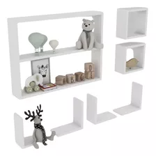 Nicho De Bebe 7 Peças Slim Para Quarto Decorativo