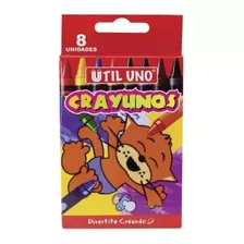 Crayones Utiluno X 8 Unidades Varios Colores X Unidad 