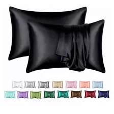 Funda De Almohada De Seda Transpirable Cómoda Queen Y King