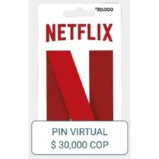 Pin Virtual Netflix $30.000 Recarga Original 