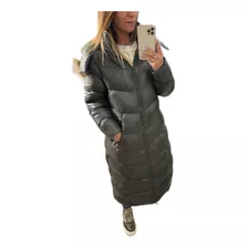 Campera Larga Puffer Inflable Con Capucha The Big Shop