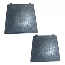 2 Tampas Tampão Pvc 1- 40x40 E 1- 50x50 Articulado Reforçado