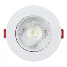 Spot Led Smd 7w Dicroica Redondo Sanca Gesso Embutir Bivolt Cor Branco-frio 110v/220v