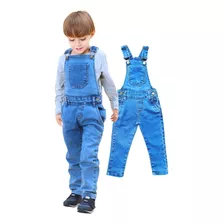 Jardineira Calça Infantil Masculina - Jeans Claro E Escuro