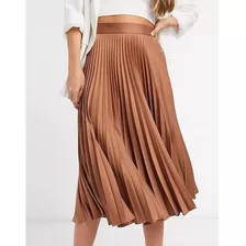 Maxi Falda Plisada De Mujer Tendencia 