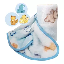 Cobertor Bebê Manta Infantil Microfibra Pelo Alto Quentinho