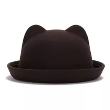 Gorrito De Fieltro Niño Con Orejitas De Gato