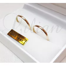 Alianzas Oro 18k 1 Grs El Par Anillos Casamiento Compromiso