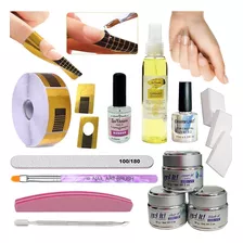 Kit Inicial Para Uñas Gelificadas 3 Geles Ezflow Gel It! Uv