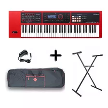 Pack Sintetizador Roland Xps 30 Rojo Con Soporte Funda