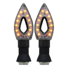 X2 Luces Intermitente De Moto Triangular Viraje 