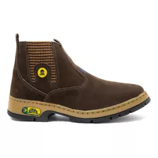 Bota Botina Tratorada New Camps Palmilha Gel Ortopedica Agro