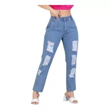 Calça Jeans Mon Cintura Alta Destroid