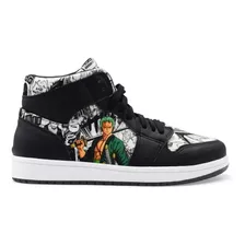 Tenis Manga One Piece Zoro Hi Top / Botin / Bota