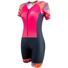 Macaquinho Feminino Ciclismo Marcio May Sport Pink Geoleaves