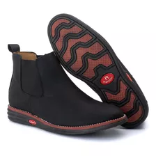 Bota Botina Masculina Couro Legítimo Rústico Envio Imediato