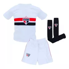 Uniforme Infantil São Paulo Bebê Juvenil Kit 3 Pçs Oficial