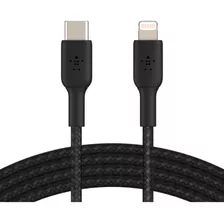 Belkin Cable Boostcharge Usb-c To Lightning Braided 1mts Bk