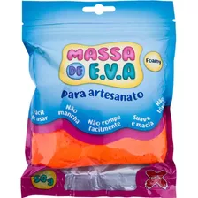 Massa De Eva Para Modelar Make+ Pacote 50g Laranja