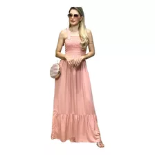 Vestido Longo Fresquinho Malha Viscolinho Soltinho Tendência