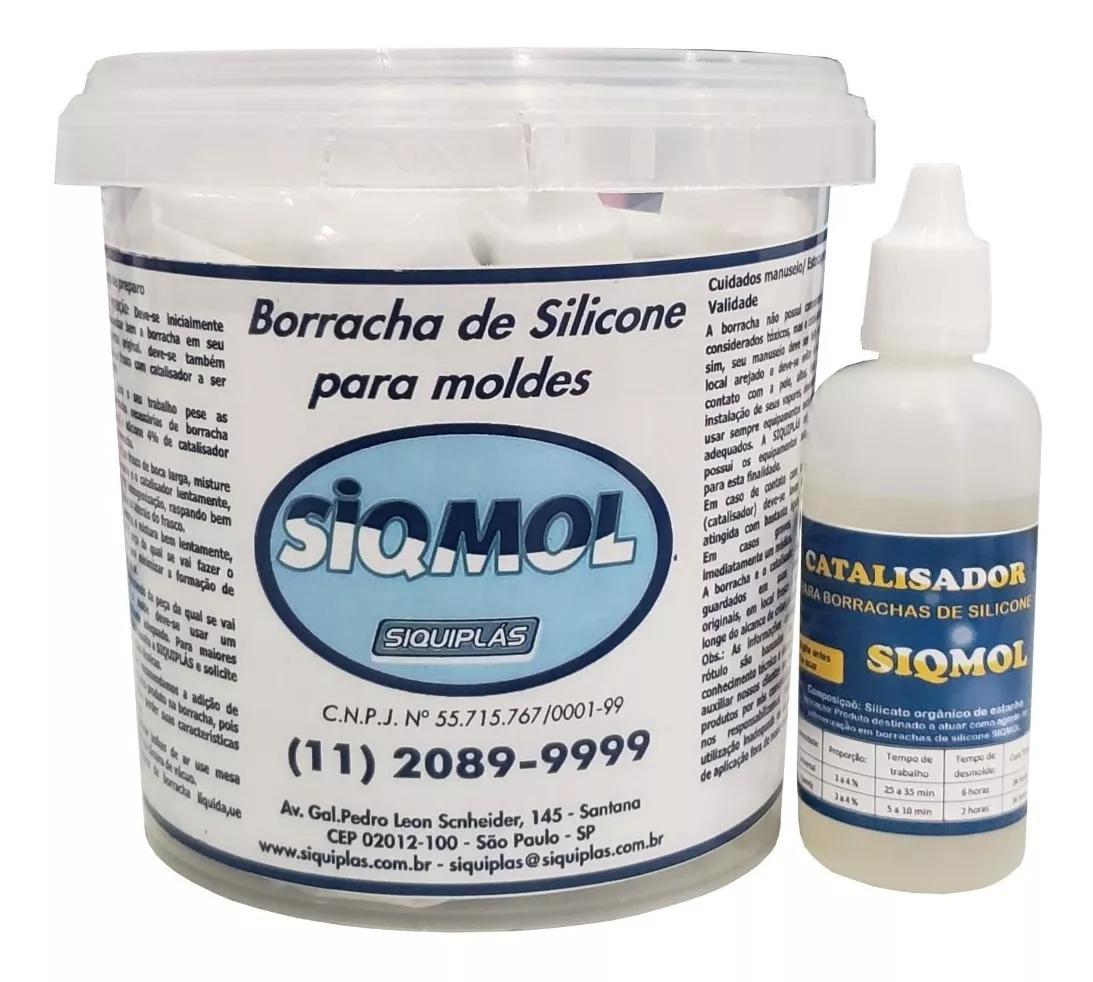 Borracha De Silicone Branca - Siqmol 6028