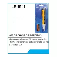 Kit 5 Chave Teste Mede Voltagem Caneta Tensão E Corrente 