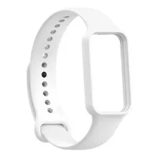 Pulseira Silicone Compativel Para Huami Amazfit Band 7 Cor Branco