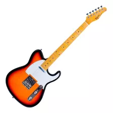 Guitarra Elétrica Tagima Tw Series Tw-55 De Choupo Sunburst Com Diapasão De Bordo