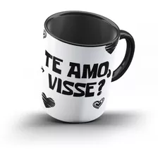 Caneca Personalizada Te Amo Visse Alça Colorida