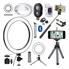 Ring Light Gravar Videos Youtube + Clip Selfie + Controle Bt