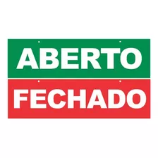 Placas Identificação Aberto / Fechado Para Porta Com Ventosa