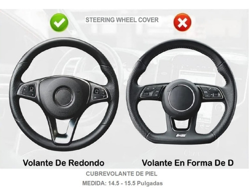 Funda Cubrevolante Negro Piel Chevrolet Groove 2022 A 2024 Foto 6