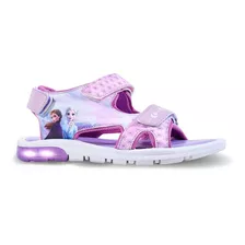 Sandalias Footy Frozen Disney Luces Led Niñas Abrojos