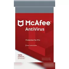 Mcafee Antivirus - 1 Dispositivo 3 Años - Licencia Original