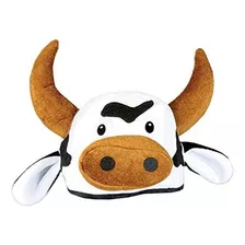 Sombrero De Felpa Beistle Cow Head, Talla Única, Marrón / 