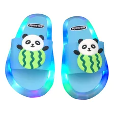 Zapatillas Led Happy Para Niños De Verano, Lindas Sandalias