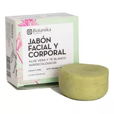 Jabón Facial Y Corporal Aloe Vera Y Te Blanco Botanika 90gr