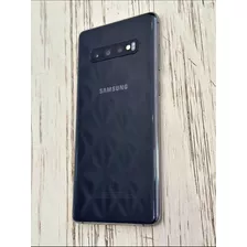 Celular Samsung S10 Plus Preto Com Defeito Retirada De Pecas