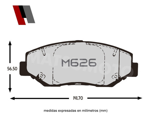 Pastilla De Freno Cermica Delantera Honda Cr-v 2003-2006 Foto 3