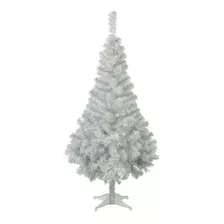 Árbol De Navidad Canadian Spruce Blanco/plata 1.5mts Color Blanco Plata