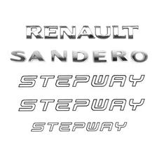 Emblemas Sandero Renault Adesivo Stepway 02 Laterais 2015/16