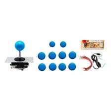 10 Botões 24/30mm + Joystick Tipo Sanwa + Zero Delay Arcade