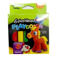 Plastilinas Playcolor Caja X 6 Colores X 15 Cajas