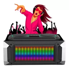 Reproductor Sonido Con Mix Tipo Dj Luz Led Exc-302 Excess